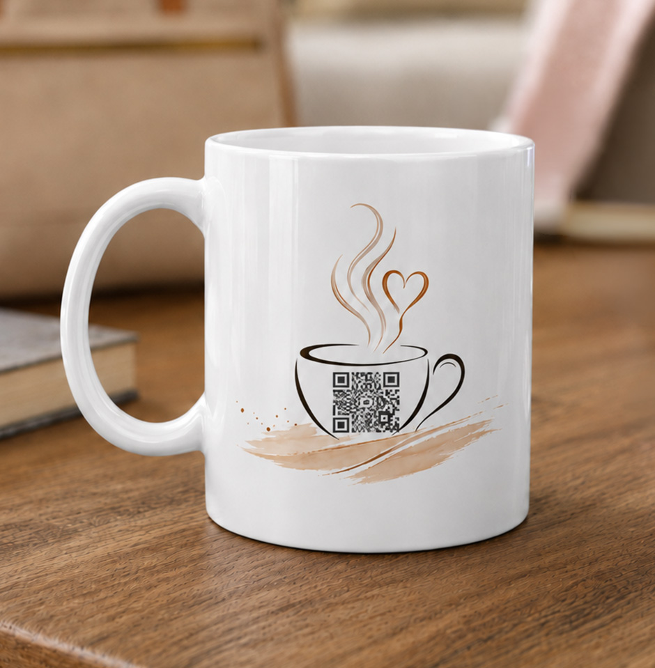 Powered by Prayer and a Little Caffeine mug back